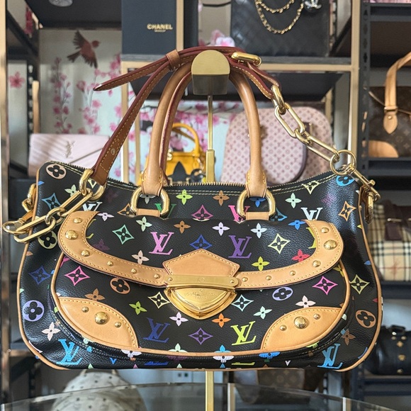 Louis Vuitton Handbags - Louis Vuitton Rita Multicolor Black Takashi Murakami  Monogram Canvas Handbag
